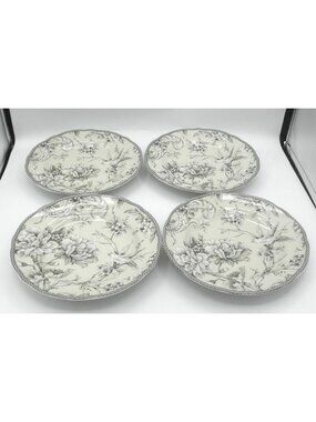 Adelaide Antique White by 222 Fifth 8-1/2 Inch Salad Plates Set of 4 -  22FADEAW
